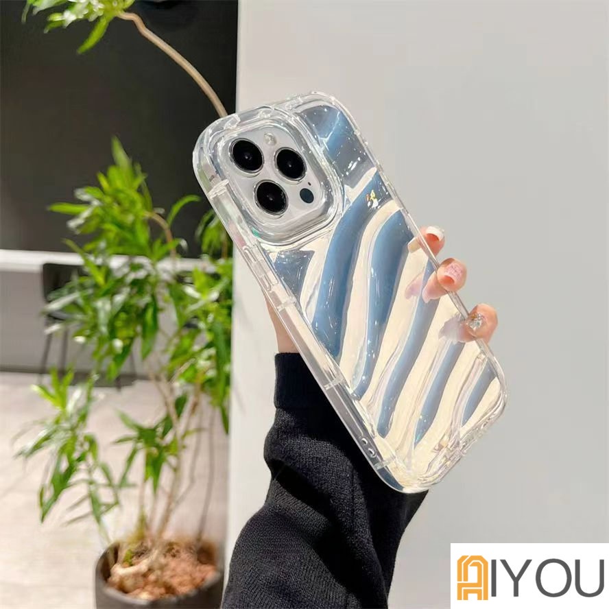 Casing Ponsel Kartu Laser Mewah Simple Mempesona Kompatibel Untuk IPhone 14 Pro Max XR 11 14 13 12 Pro MAX 6 6S 7 8 Plus X XS MAX SE 2020 Kreatif Pola Korgasi Stereo 3D Soft Cover