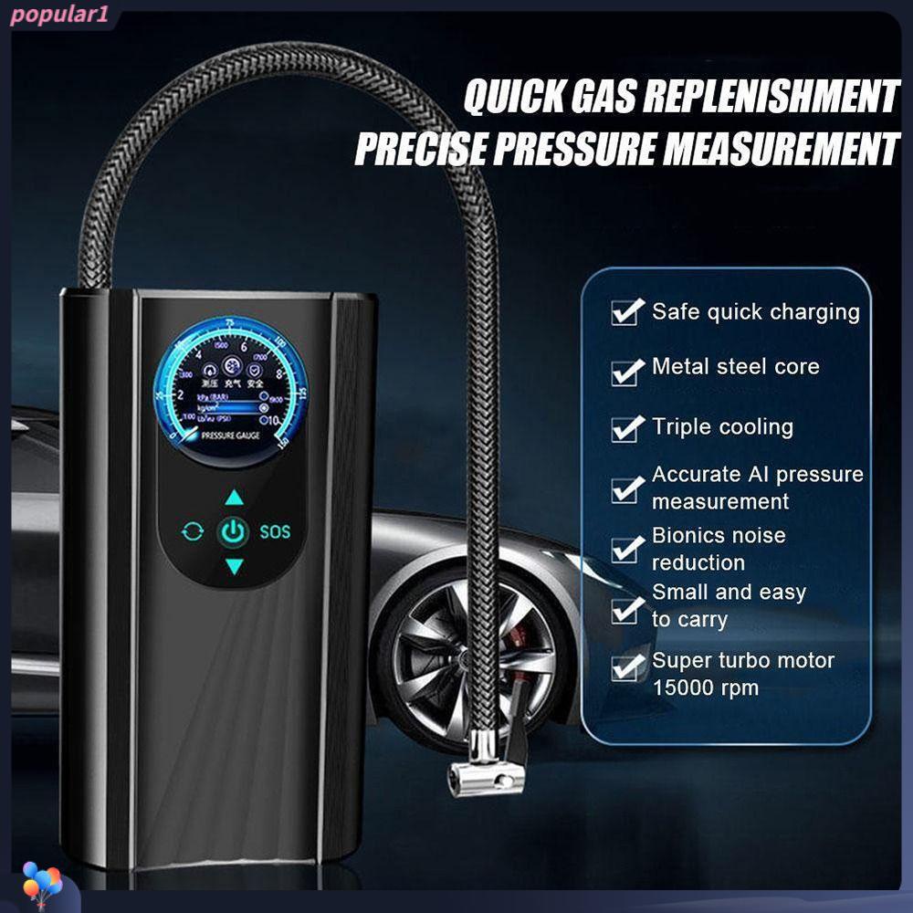 POPULAR Pompa Inflator Mobil Portable Auto LCD Display Tire Inflator