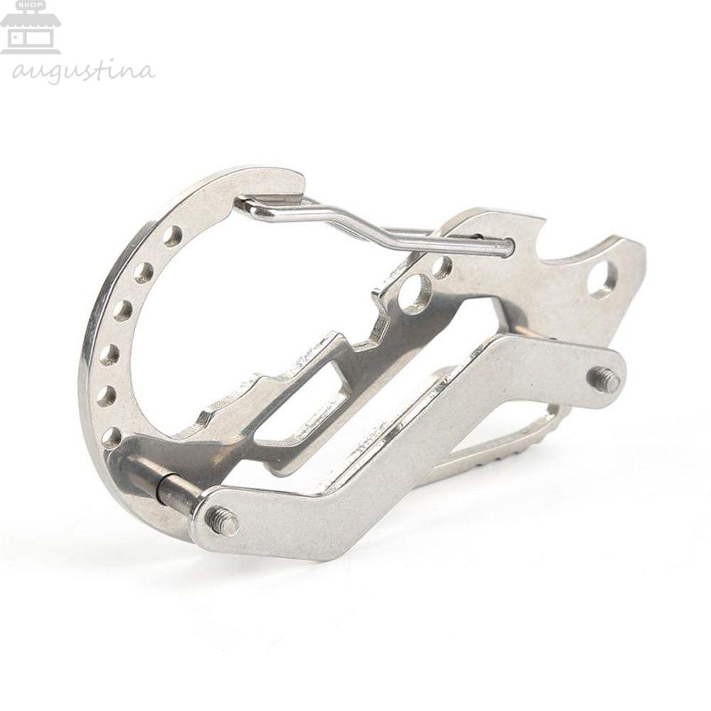 AUGUSTINA Quickdraw Lock Aksesoris Mobil Unik Kreatif Gantungan Gesper Kunci Gantungan Kunci Key Pendant Keychain