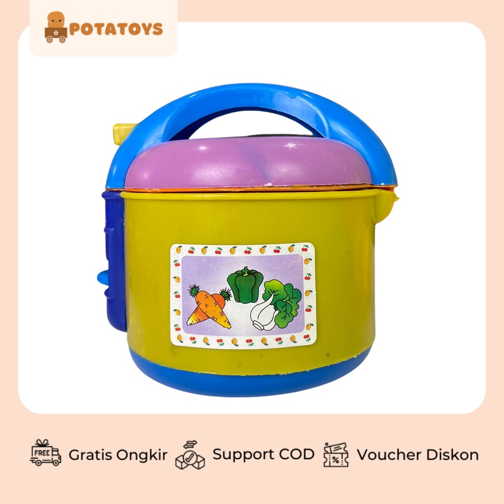 [ Potatoys ] Mainan Rice Cooker Anak Murah Micako / Mainan Perlengkapan Dapur Mini Rice Cooker