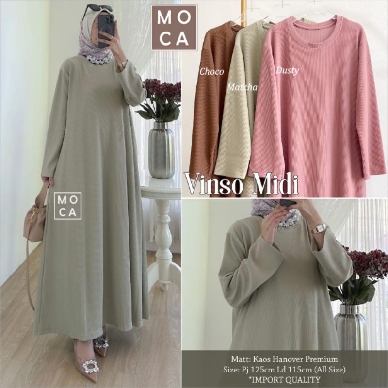 VINSO MIDI ORI MOCA | Ld115 Kaos Hanover Premium