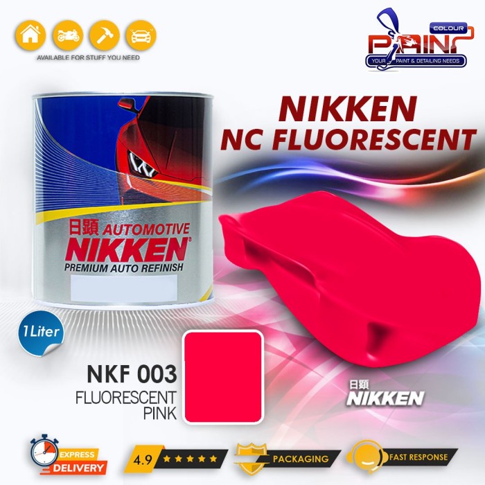 NIKKEN PU FLUORESCENT Colour PINK 003 / Cat Duco Mobil Motor PU