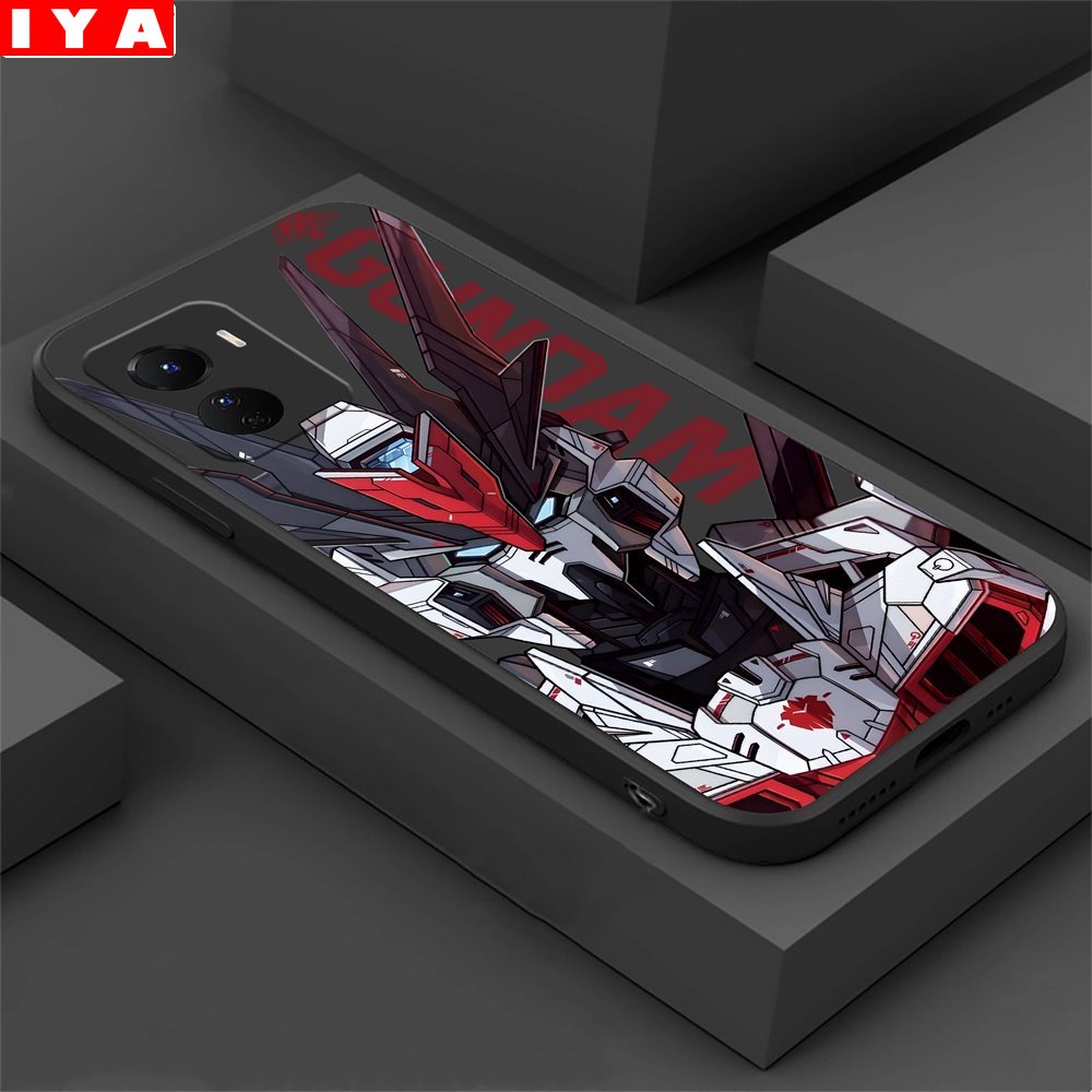 Soft Case VIVO Y36 Y16 Y15S V27E Y02S IQOO Z7X V25 V25EY35 Y33S Y21T Y21S Y33S Y22 Y91C Y1S Y85 V9 Y11 Y12 Y15 Y17 Y12S Y12A Y51 Y31 Anime Keren Gundam Soft Silicone Phone Cover