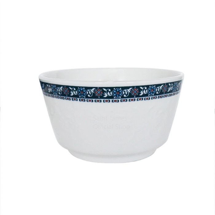 Saint James Okja Konggi Bowl White Blue Putih Biru Mangkuk Mangkok