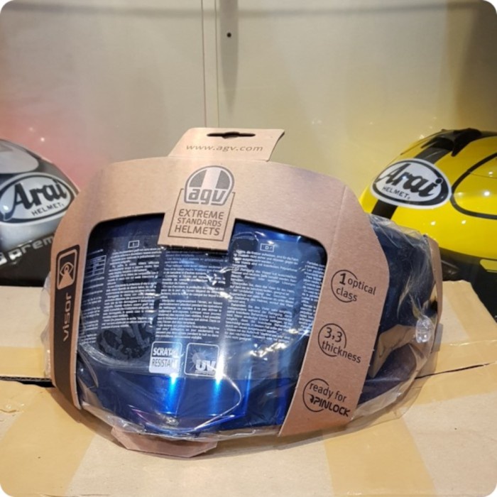 Visor Kaca Helm AGV Pista GP RR Race 3 Iridium Blue