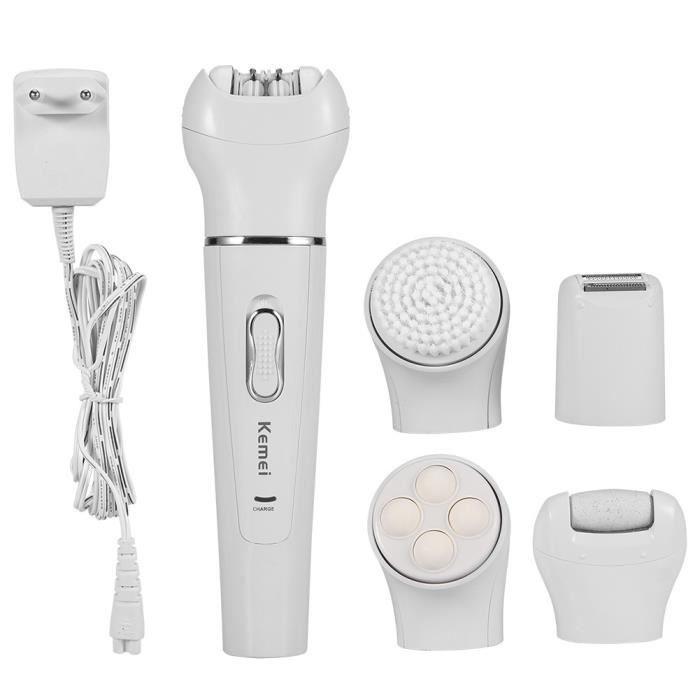 132 KEMEI KM-2199 5 in 1 Rechargeable Lady Epilator Shaver Tool Sets