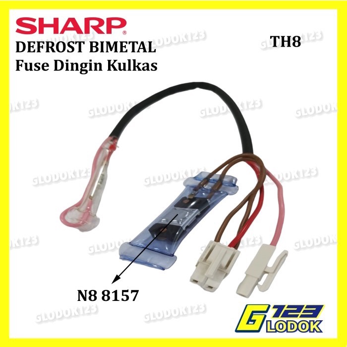 Defrost Bimetal Fuse Pius Dingin Kulkas SHARP YAMADA 2 Pintu 4 Kabel