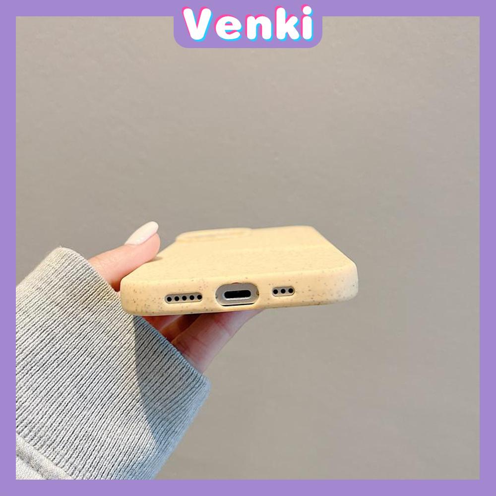 VENKI - Untuk iPhone 11 iPhone Case Ramah Lingkungan Rumput Gandum Phone Case TPU Lembut Shockproof Perlindungan Sederhana Warna Solid Kompatibel dengan iPhone 14 13 Pro max 12 Pro Max 11 xr xs 7 8