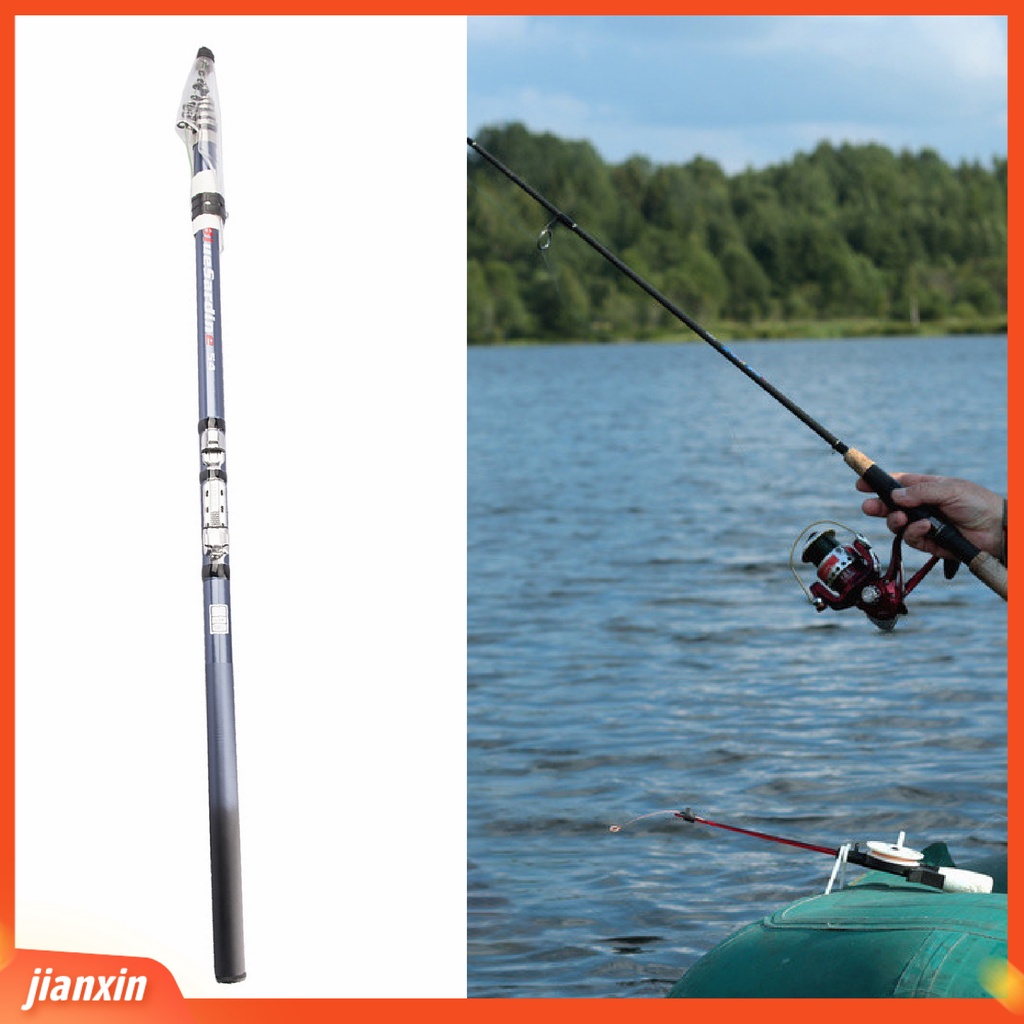 (In Stock) Posisi Bagian Panjang Carbon Rock Fishing Rod Fish Pole Tackle Gear