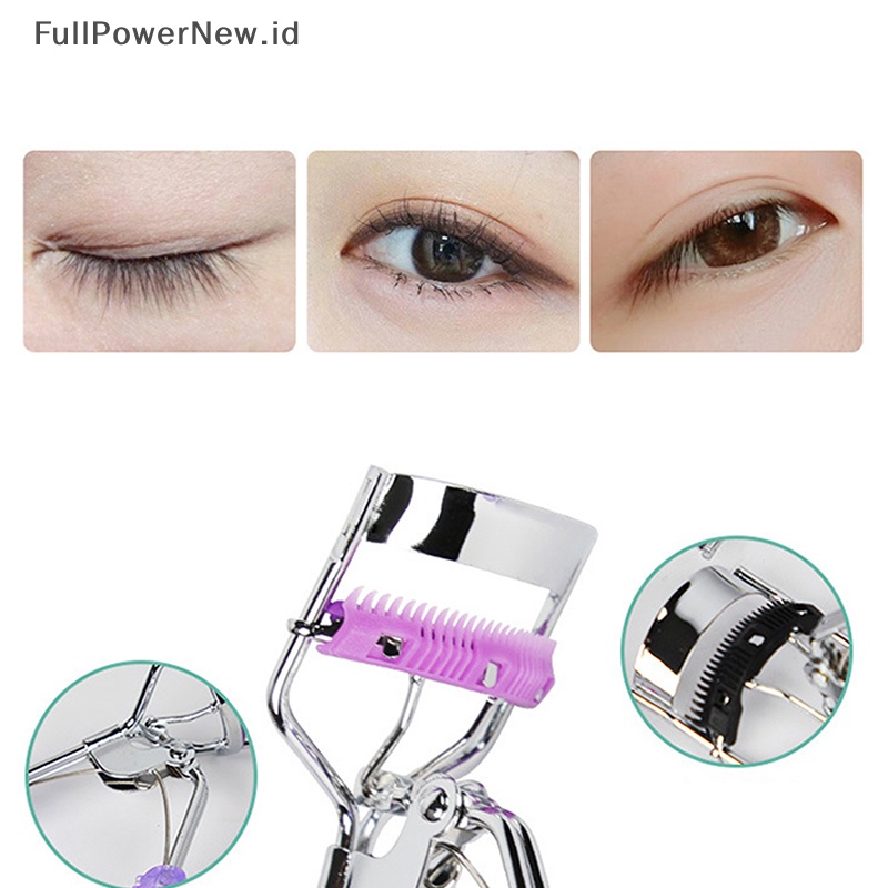 Power Eyelashes Curler with Comb Natural Effect Lash Comb Curler Memisahkan Bulu Mata ID