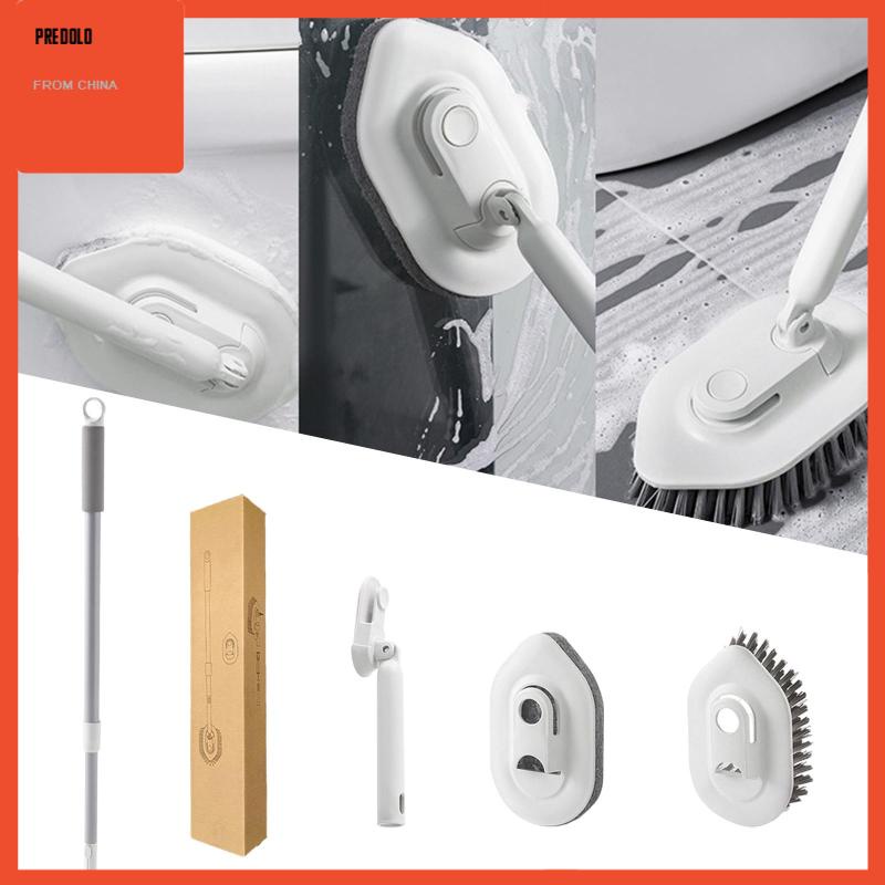 [Predolo] Sikat Gosok Lantai Gagang Panjang Sikat Toilet Genggam Untuk Ubin Rumah Bak