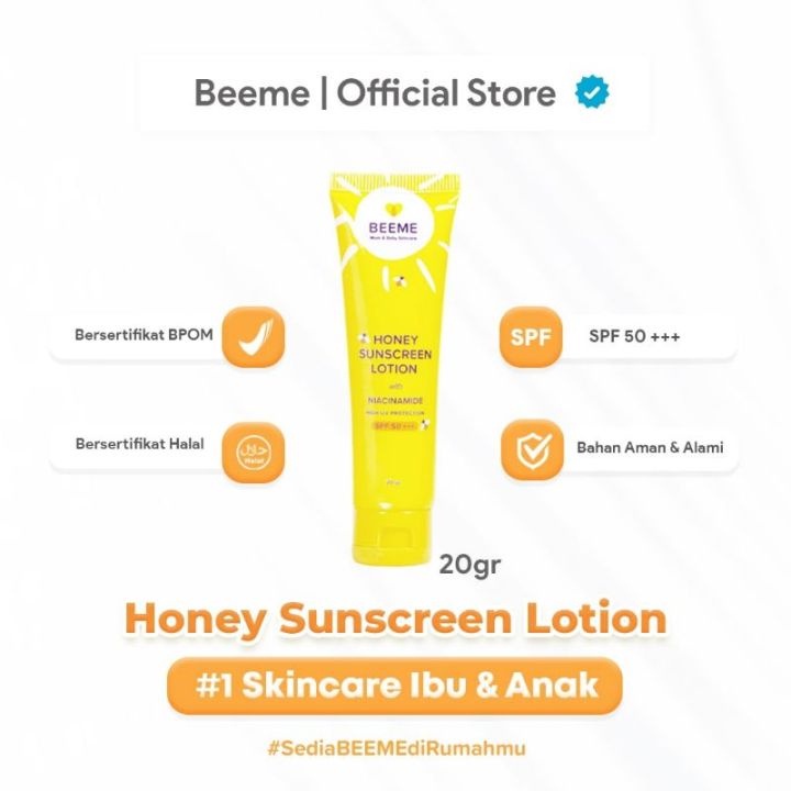 [ DBI ] BEEME Sunscreen Lotion sunblock with Niacinamide UV Protection perlindungan matahari Bisa COD Bayar di tempat