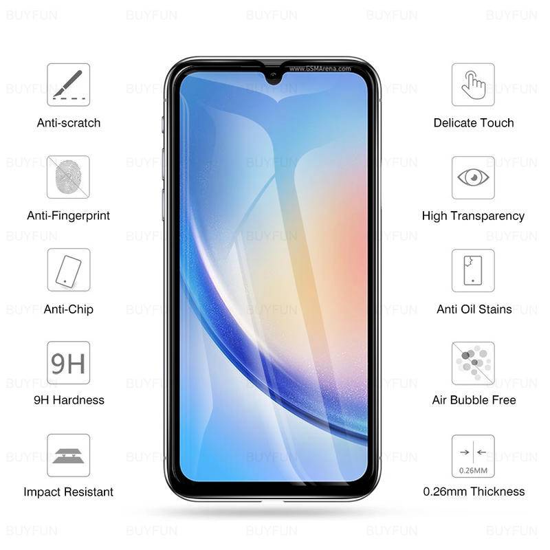 3pcs Tempered Screen Glass Untuk Samsung Galaxy Note10 S10 Lite Note20 S10e Film Untuk Samsung Galaxy S23 S22 S21 Plus S21 S20 FE Quantum 2film