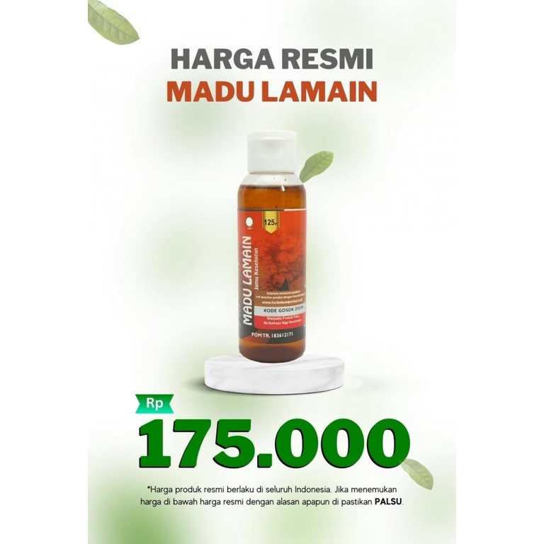 MADU LAMAIN UNTUK MENJAGA KESEHATAN PRIA - 125 GR ORIGINAL