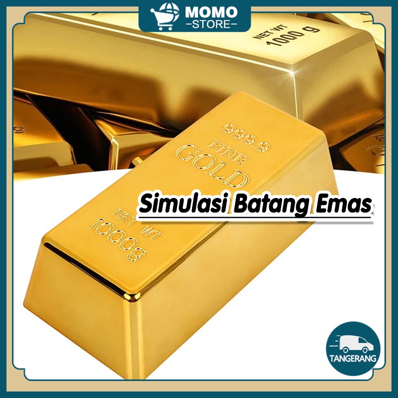 Emas Simulasi / Mainan Batangan Emas / Pirate Gold Bar Treasure 1000g