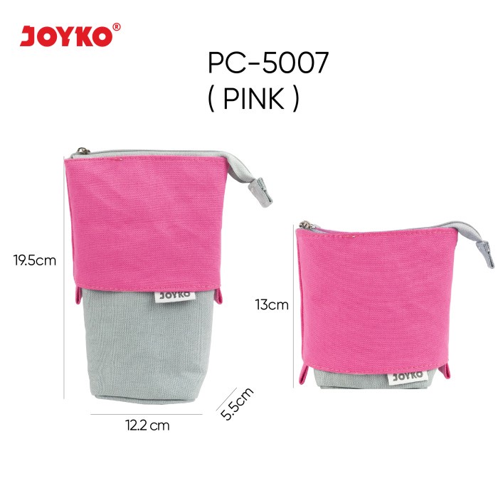 

[TMPTPNSL05] Kotak Tempat Pensil Pencil Case Joyko PC-5007 - Pink