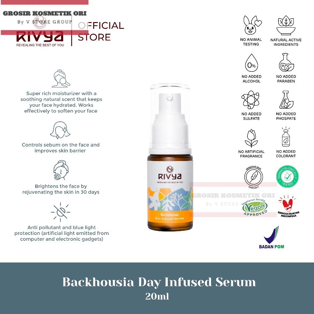 Rivya Backhousia Day Infused Serum 20ml
