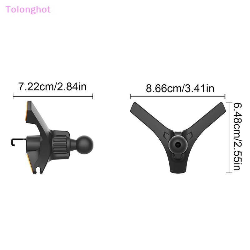 Tolonghot&gt; 1Pc Klip Holder Ponsel Mobil Tipe V Kepala Bola Lubang Angin Mobil Klip Mount Car Air Outlet Hook Clamp Untuk Magnet Ponsel Stand well