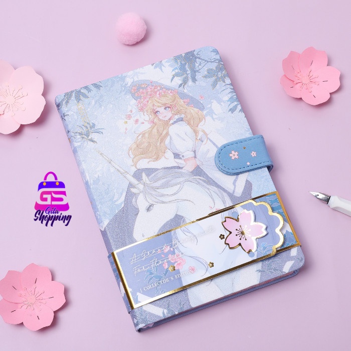 

✨BISA COD✨ -Magnetic Notebook Diary BFF Unicorn / Jurnal agenda Buku tulis - 1616 - A