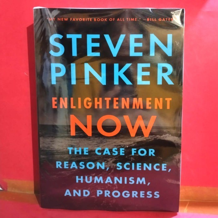 buku Enlightenment Now by Steven Pinker