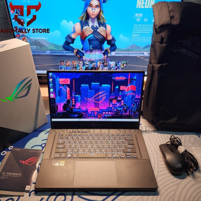 Asus ROG Zephyrus G15-GA503RM  Ryzen 7-6800HS RTX 3060 Ram 16Gb SSD 512Gb Fullset