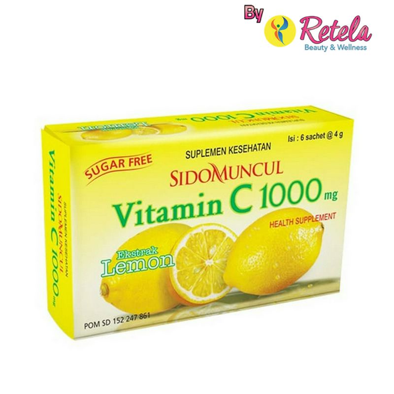 Sidomuncul Vit C1000 Lemon 6 Sachet