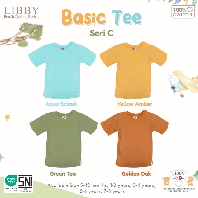 Libby - Basic Tee | Baju Tangan Pendek