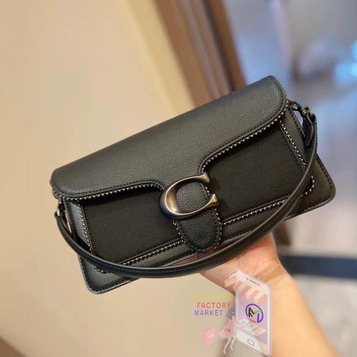 TAS C0ACH 5601 Tabby Shoulder Bag 26 With Beadchain Black ORIGINAL Vs