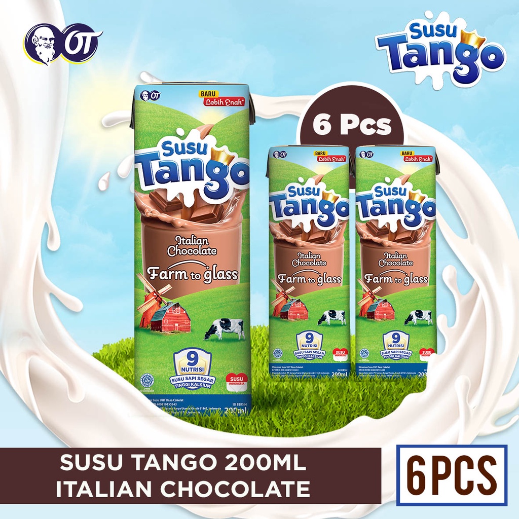 

Susu Tango Italian Chocolate 200ML - Bundle 6 Pcs