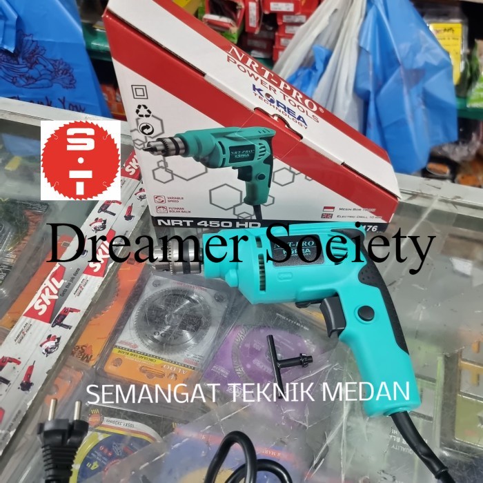 Berkualitas NRT450HD MESIN BOR BISA KIRI KANAN REVERSEABLE 10mm NRT 450 HD NRT-PRO TGM674