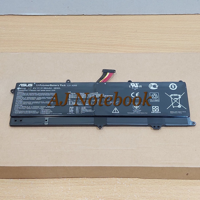 Baterai Batre Asus X201 X201E S200E Series C21-X202 Asus X201E -AJNB