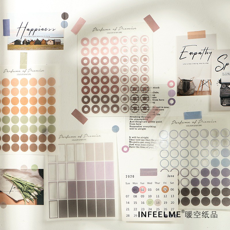 

3 Lembar Sticker Infeel Me COLOR NATURE / Estetik Stiker Bujo Journaling Scrapbook Anotasi Annotation Annotating Hiasan Diary