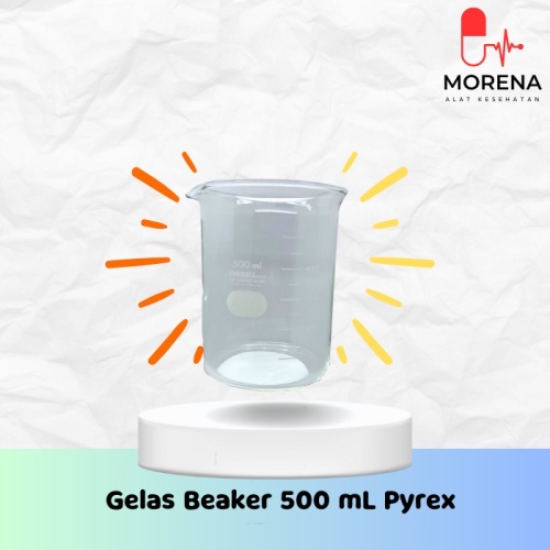 PYREX- Beaker Glass/ Gelas Kimia 500/600 mL PYREX