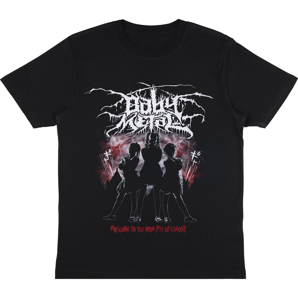 KAOS BAND BABY METAL | T-SHIRT BAJU METAL | KAOS BABYMETAL PRIA HITAM DISTRO