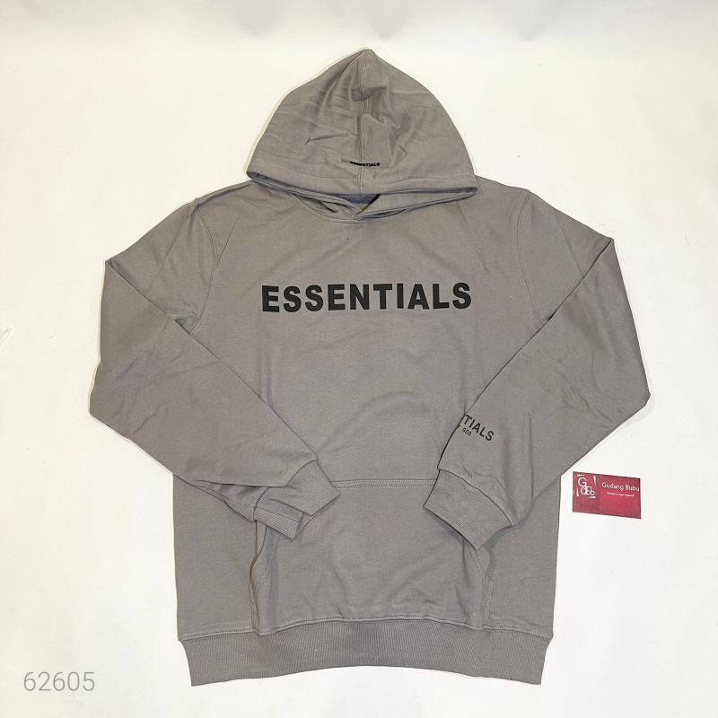 Hoodie Fear Of God FOG Essentials SS20 Logo Grey BNIP Vs