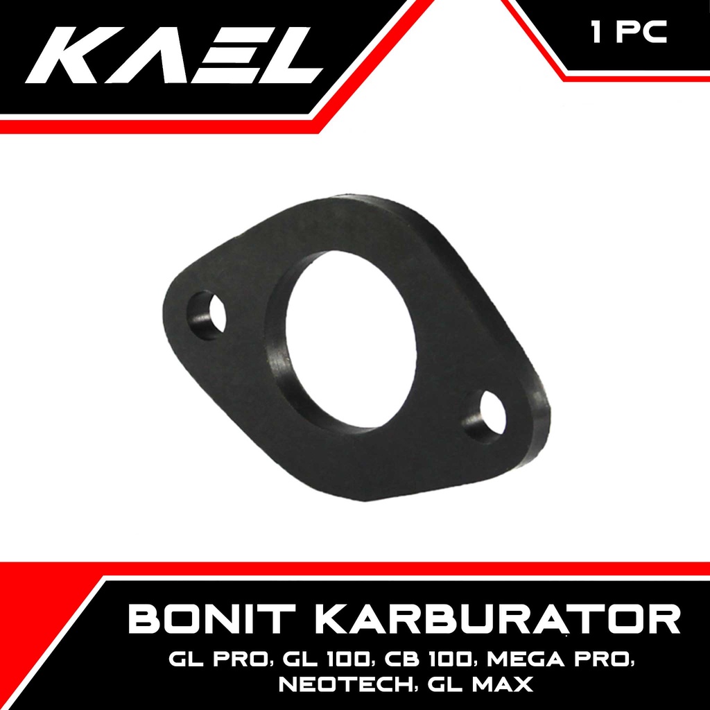Bonit Karburator Neotech & GL Max & GL Pro & CB 100 & GL 100 & Mega Pro Ebonit Fiber Insulator Karbu