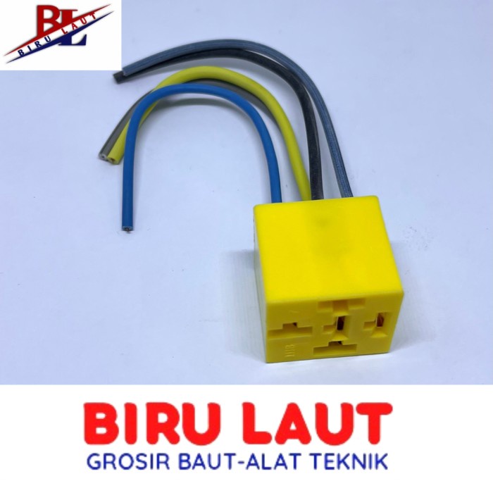 (paket isi 4 biji) Soket Relay 5 Kaki