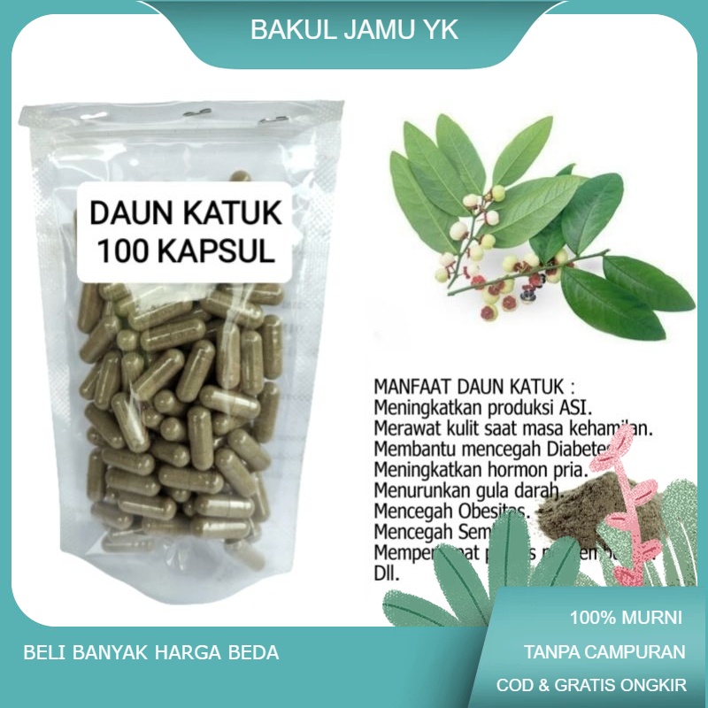 

DAUN KATUK isi 100 kapsul untuk imun tubuh dan produksi ASI.