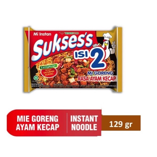 

Sukses Mie Goreng isi 2 Rasa Ayam Kecap 129gr Mie Goreng Rasa Ayam ORIGINAL