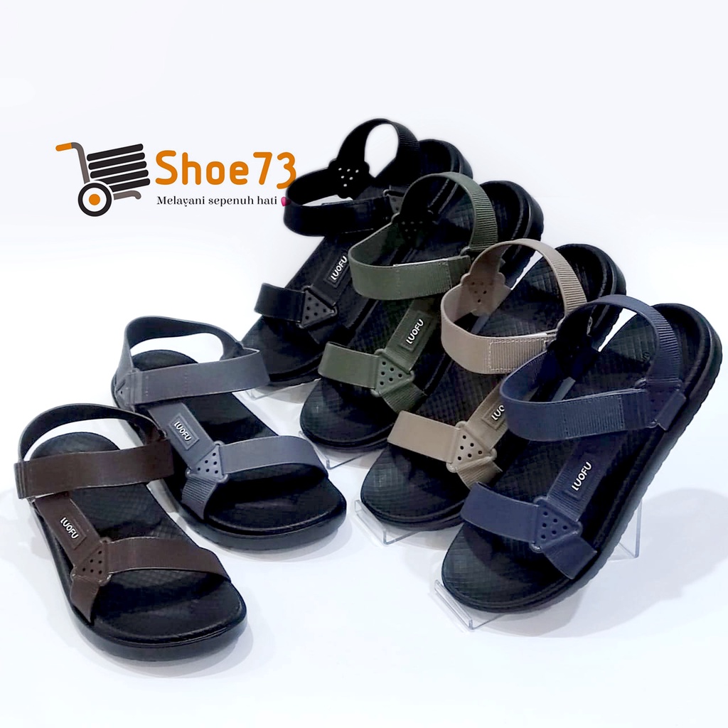 LUOFU E 6221 - SH6W SIZE 40-44 ORIGINAL l Sandal Gunung Tali jelly pria l Sendal tali cowok impor