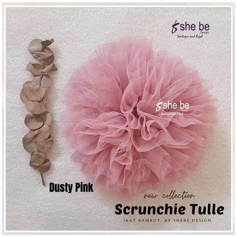 Promo Scrunchie Cepol Hijab Tile Tille Jumbo/Ikat Rambut Hijab-3