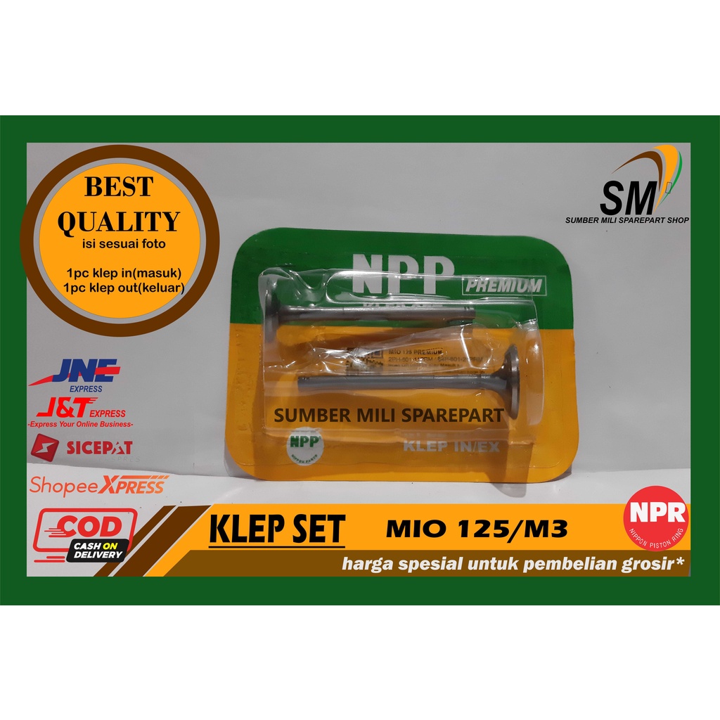 Klep Set Payung Klep MIO 125 MIO M3 2PH 54P Original NPP Premium