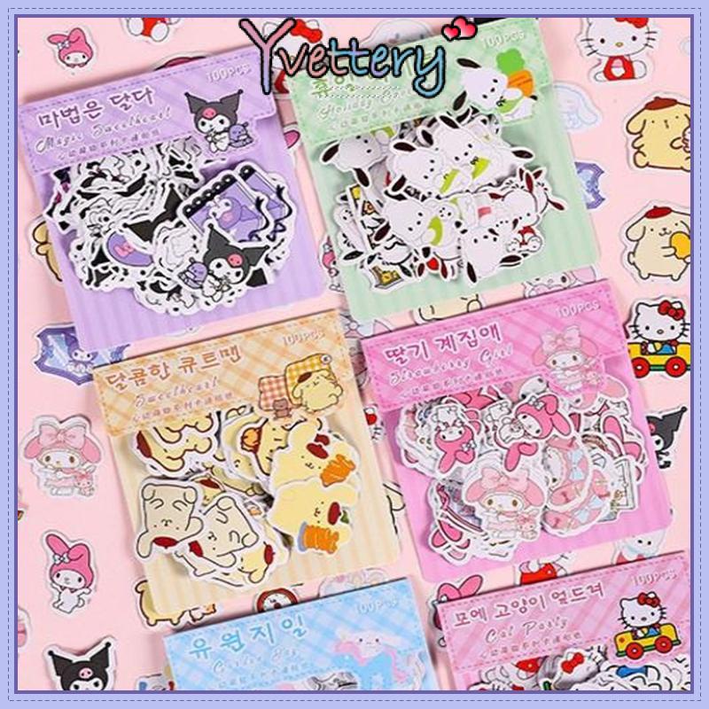 

❤️COD Stiker kartun kreatif Sanrio seri buku catatan lucu stiker dekoratif-Yy