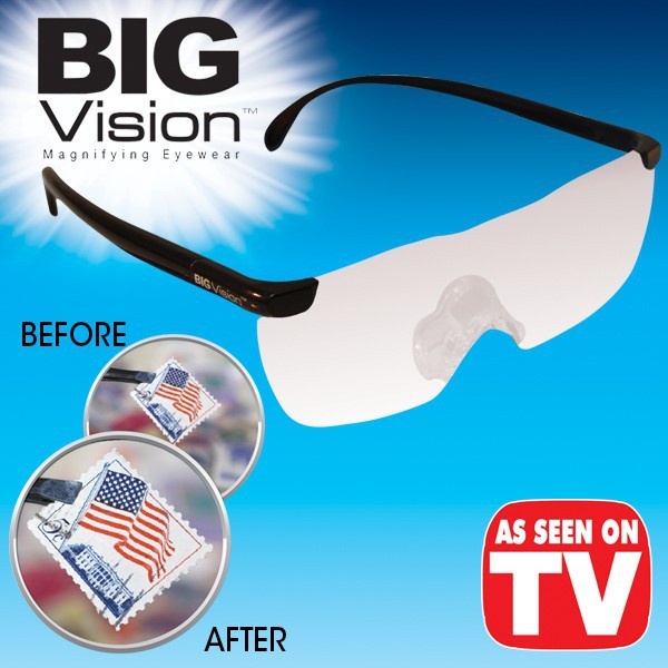 Big Vision Glasses Magnifier / Kacamata Pembesar