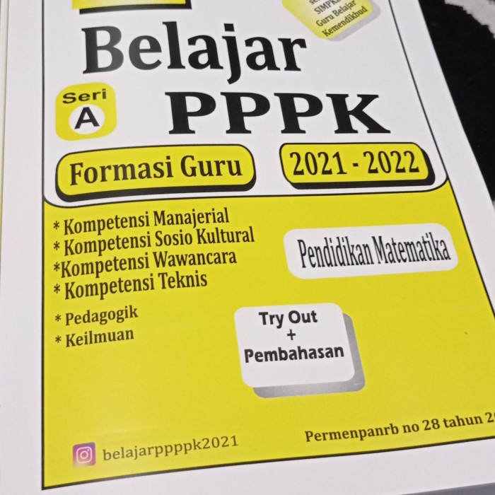 ⭐BARU (DISKON)⭐ Modul Buku PPPK Guru Matematika 2021 ASN Pendidikan Matematika
