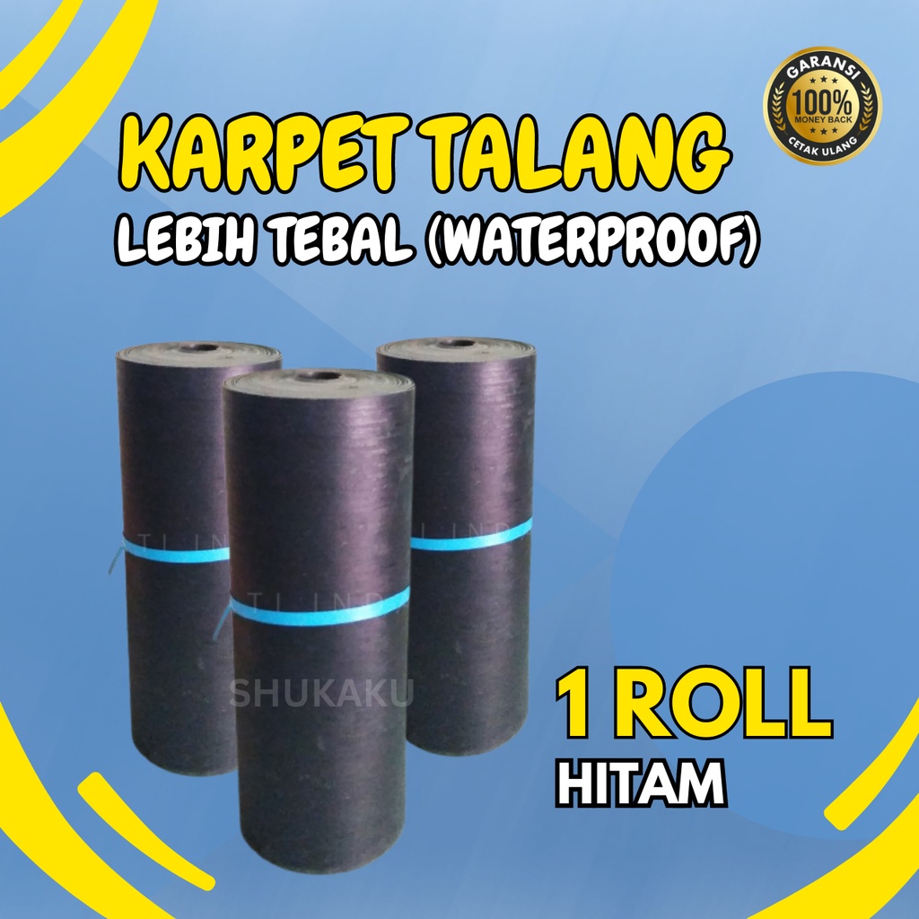 Karpet Talang Hitam 1 roll lebar 90cm