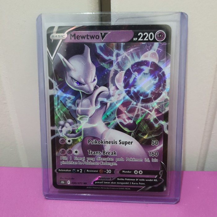 Mewtwo V & Mew Two VSTAR | Kartu Pokemon GO TCG Indonesia s10b - Mewtwo VSTAR