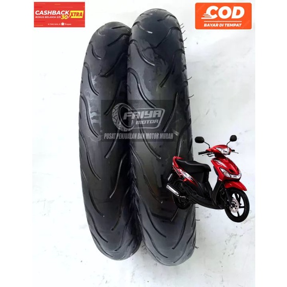 Ban MIO SMILE merk michelin 80/90 90/90 non tubles ring 14