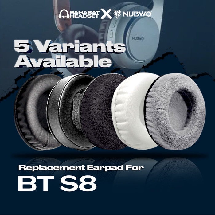 Earpad Ear Cushion Earcup Nubwo BT S8 S 8 Bantalan Busa Foam Pad