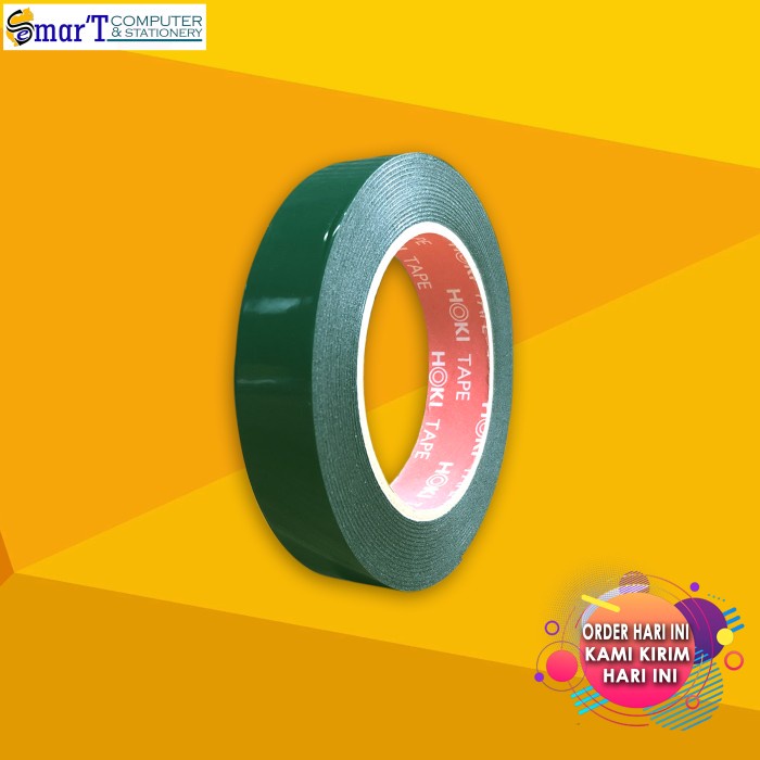 

Double Tape Busa | Double Tape Foam Hijau Panjang 6 Yard - 12 mm Murah
